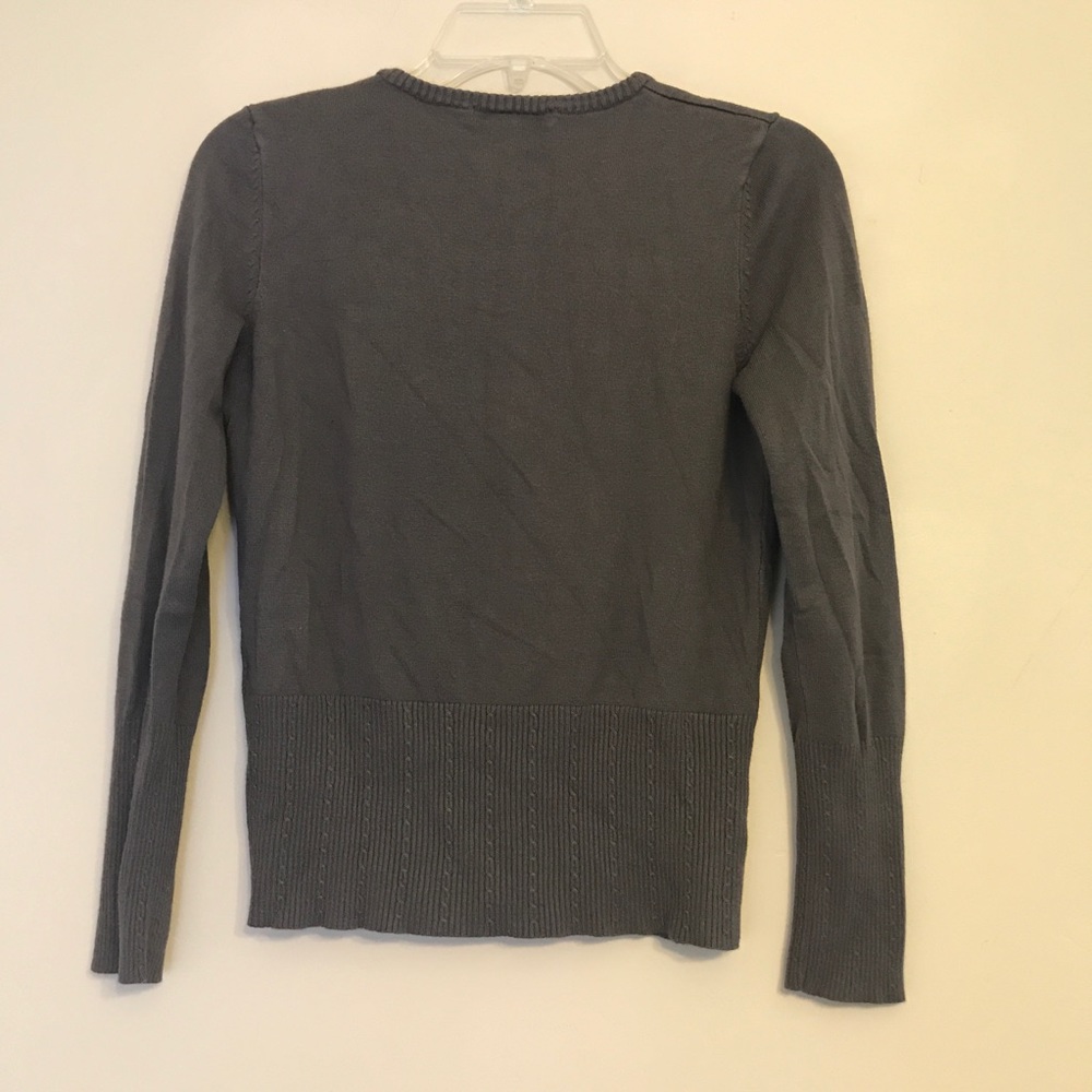 Gray Button Cardigan - Picture 6 of 6
